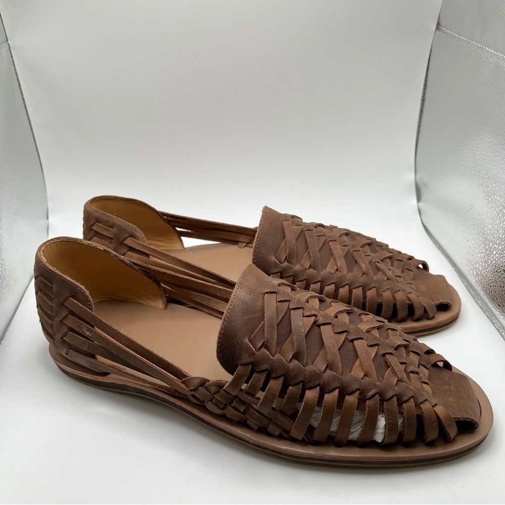 NWB Nisolo Men's Huarache Sandal color tobacco size 12 1624